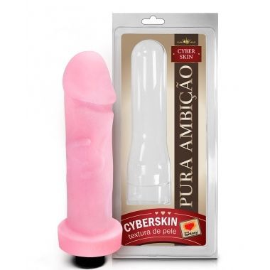 Pênis Com Vibro em Cyber Skin 18x5cm 101647CB Sexy Fantasy